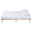 Baxton Studio Calhoun Japandi Queen Size Bed Frame