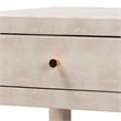 Baxton Studio Dansby Modern Beige Faux Shagreen 1-Drawer End Table