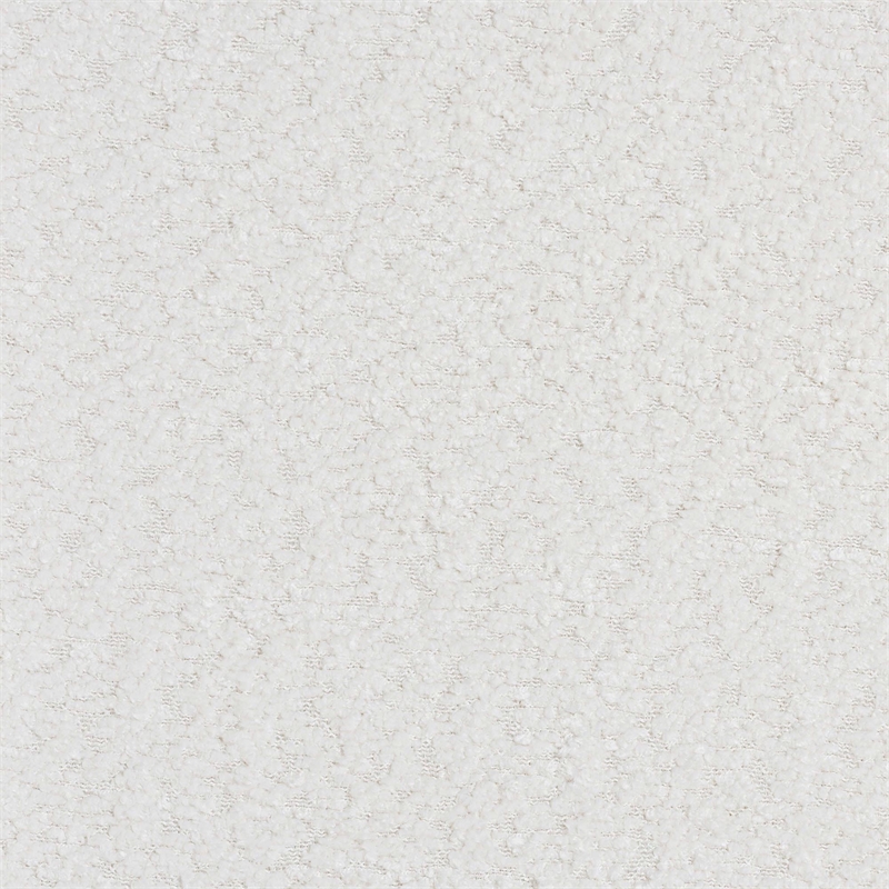 Baxton Studio Laria Modern White Teddy-Bear Fabric 6-Drawer Dresser