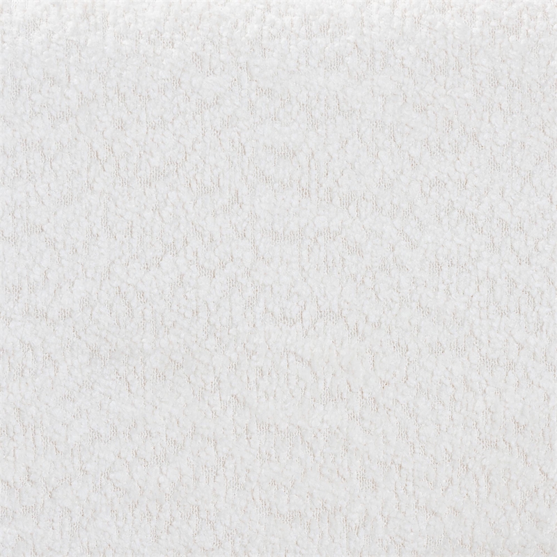 Baxton Studio Laria White Teddy-Bear Fabric Queen Size 4-Piece Bedroom Set