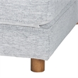 Baxton Studio Sabriel Modern Light Gray Fabric Convertible Sleeper Ottoman
