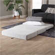 Baxton Studio Sabriel Modern Light Gray Fabric Convertible Sleeper Ottoman