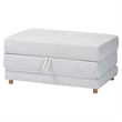 Baxton Studio Sabriel Modern Light Gray Fabric Convertible Sleeper Ottoman