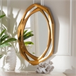Baxton Studio Halen Antique Goldleaf Accent Wall Mirror