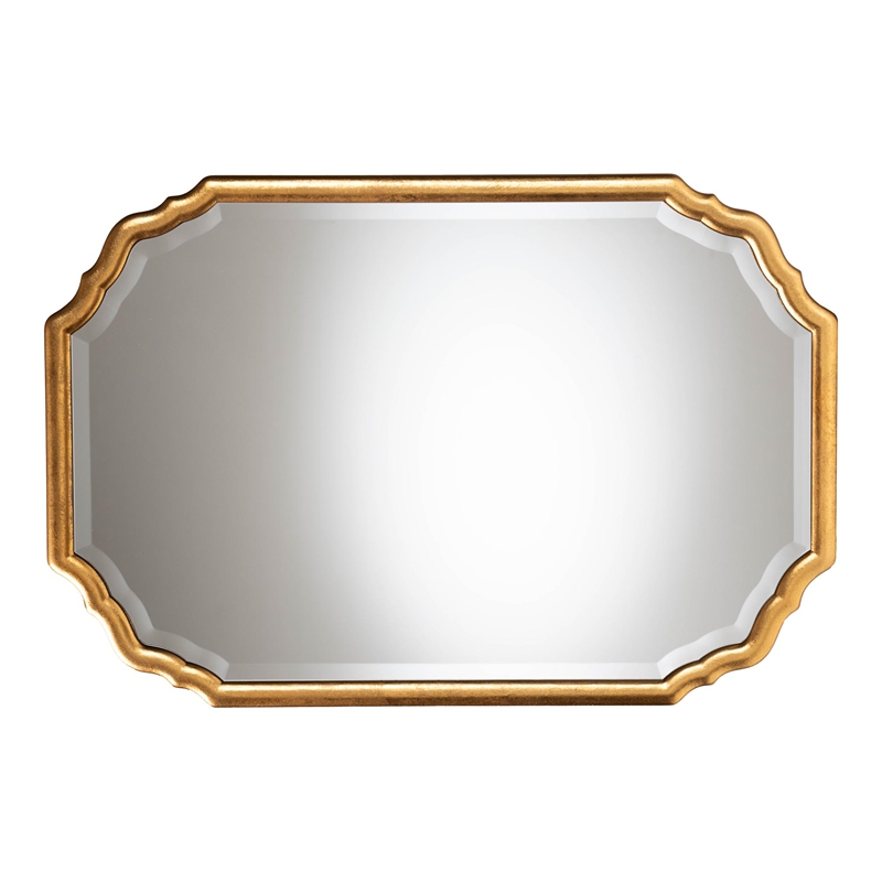 Baxton Studio Pacino Antique Goldleaf Accent Wall Mirror