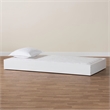 Baxton Studio Roni Modern White Wood Twin Trundle
