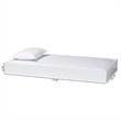 Baxton Studio Roni Modern White Wood Twin Trundle