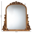 Baxton Studio Whitby Baroque Antique Goldleaf Accent Mirror