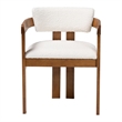 Baxton Studio Carice Modern Cream Boucle Dining Chair