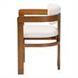 Baxton Studio Carice Modern Cream Boucle Dining Chair