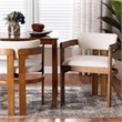 Baxton Studio Carice Modern Cream Boucle Dining Chair