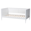 Baxton Studio Roni Modern White Wood Twin Daybed with Scalloped Edges