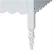 Baxton Studio Roni Modern White Wood Twin Daybed with Scalloped Edges