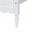 Baxton Studio Roni Modern White Wood Twin Platform Bed with Scalloped Edges