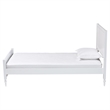 Baxton Studio Roni Modern White Wood Full Platform Bed with Scalloped Edges
