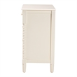 Baxton Studio Braith Farmhouse Ivory Spindle Wood 5-Drawer Chest
