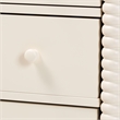 Baxton Studio Braith Farmhouse Ivory Spindle Wood 5-Drawer Chest