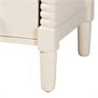 Baxton Studio Braith Farmhouse Ivory Spindle Wood 5-Drawer Chest