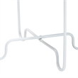 Baxton Studio Laverne White Metal Side Table with Tray Top Accent Table