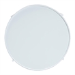 Baxton Studio Laverne White Metal Side Table with Tray Top Accent Table