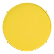 Baxton Studio Laverne Yellow Metal Side Table with Tray Top Accent Table
