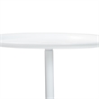 Baxton Studio Webb White Metal Pedestal Side Table Accent Table