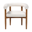 Baxton Studio Caia Boucle Brown Dining Chair