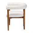 Baxton Studio Caia Boucle Brown Dining Chair