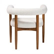 Baxton Studio Caia Boucle Brown Dining Chair