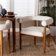 Baxton Studio Caia Boucle Brown Dining Chair