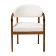 Baxton Studio Biana Boucle White Dining Chair