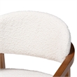 Baxton Studio Biana Boucle White Dining Chair