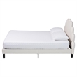 Baxton Studio Albion Boucle Upholstered Queen Size Platform Bed