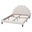 Baxton Studio Albion Boucle Upholstered Queen Size Platform Bed