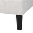 Baxton Studio Albion Boucle Upholstered Queen Size Platform Bed