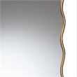 Baxton Studio Cassara Gold Scalloped Rectangular Wall Mirror - Decorative Accent