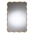 Baxton Studio Cassara Gold Scalloped Rectangular Wall Mirror - Decorative Accent