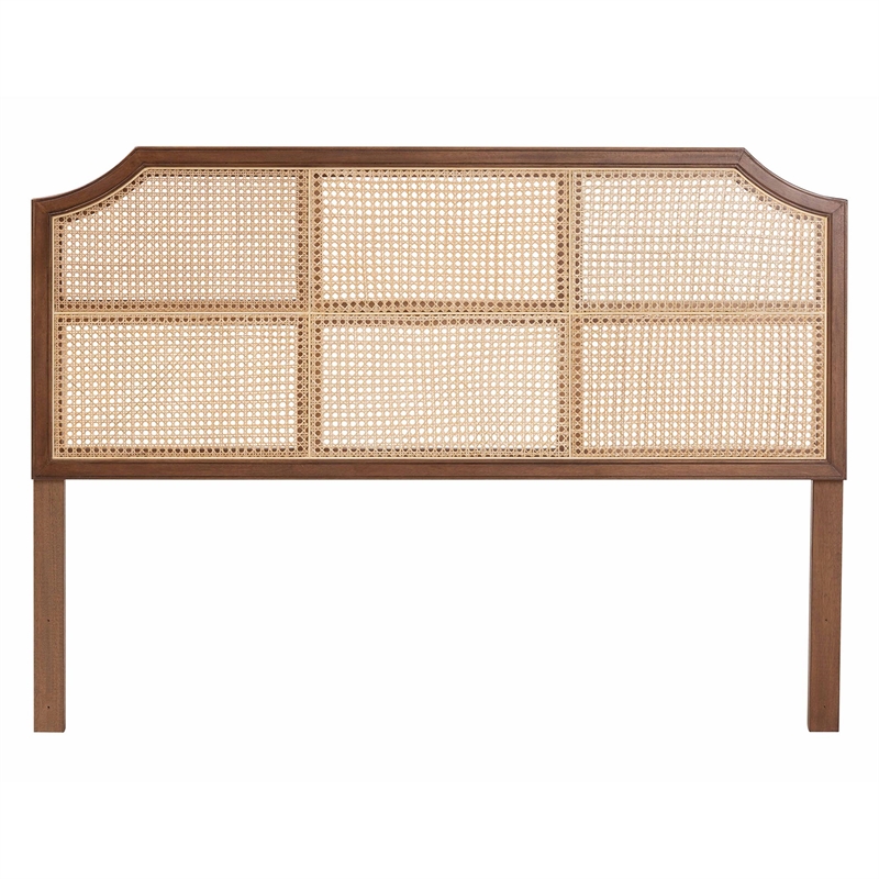Baxton Studio Hermine Bamboo Woven Headboard Wood Backrest Panel Queen Size