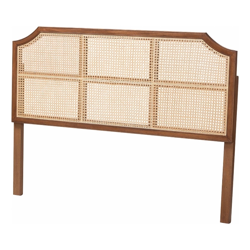 Baxton Studio Hermine Bamboo Woven Headboard Wood Backrest Panel Queen Size