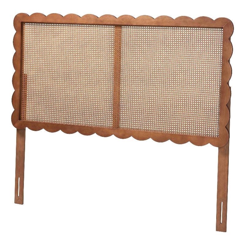 Baxton Studio Orianthe Headboard Boho Chic Bed Backrest Queen Size