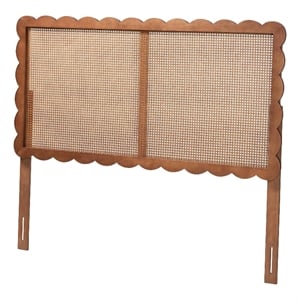 Baxton Studio Orianthe Headboard Boho Chic Bed Backrest Queen Size