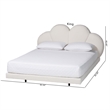Baxton Studio Barrera Floating King Platform Bed