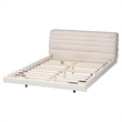 Baxton Studio Alfie Boucle Floating King Bed
