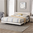 Baxton Studio Alfie Boucle Floating King Bed