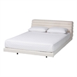 Baxton Studio Alfie Boucle Floating King Bed