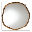 Baxton Studio Urania Wall Mirror - Irregular Shape Accent Mirror