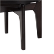 Baxton Studio Delacruz Swivel Dining Chair - Round Open Back Accent Chair