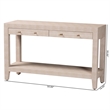 Baxton Studio Nira Faux Shagreen Console Table - Accent Display Piece