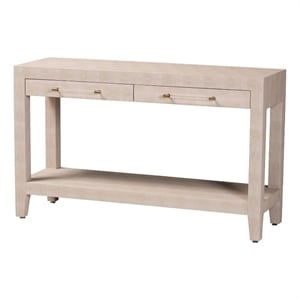 Baxton Studio Nira Faux Shagreen Console Table - Accent Display Piece