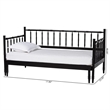 Baxton Studio Marisela Black Wood Twin-To-King Expandable Daybed